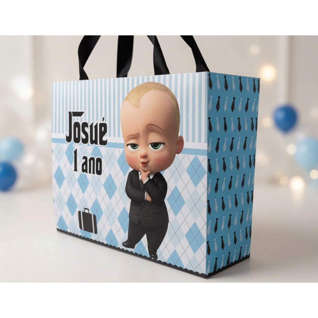Sacolinha personalizada Poderoso Chefinhoo tam G | lembrancinha Poderoso chefinho | festa | aniversario | mesversario