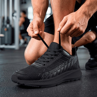 Tênis Masculino Esportivo Academia Caminhada Corrida Confortável Leve Respirável Antiderr…