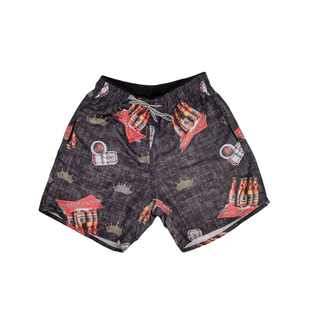 Kit 2 Shorts Tactel Bermuda Calção Masculino Mauricinho Estampas Exclusivas Bebidas