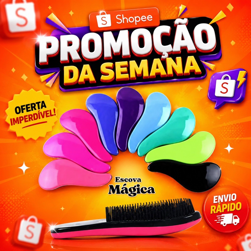 2 ESCOVA PROFISSIONAL DESEMBARAÇADORA ANTI FRIZZ ✨