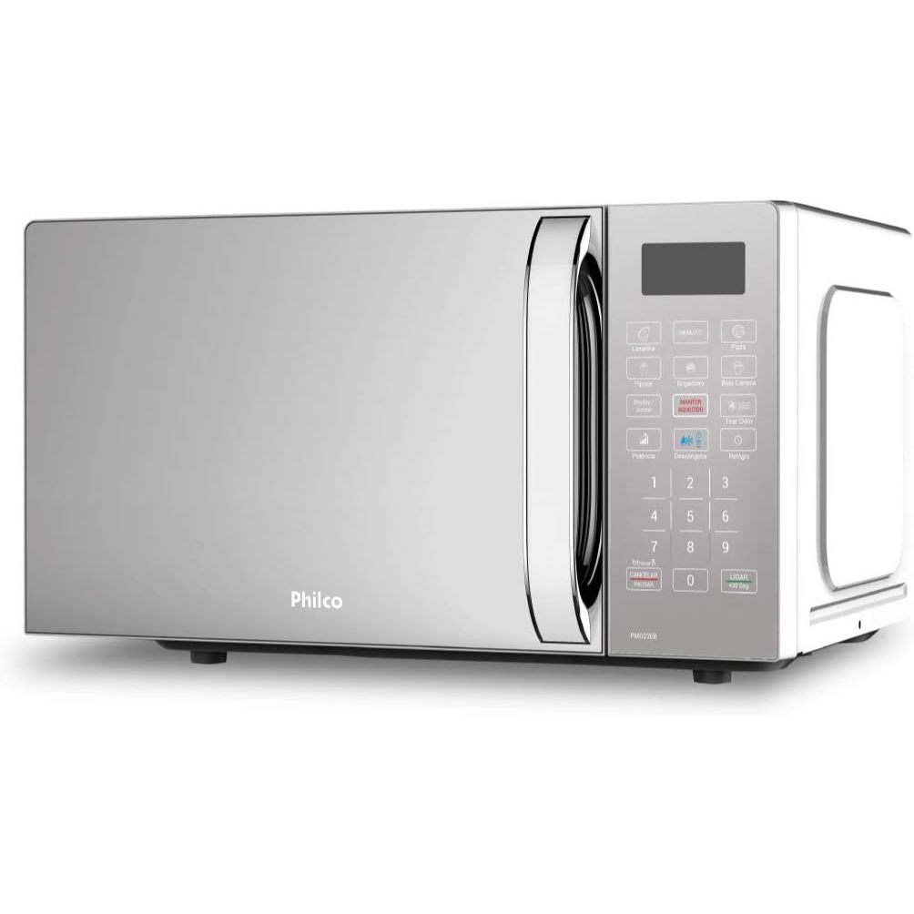 Micro-ondas Pmo23E Limpa Fácil 20 Litros Potência De 1100w Cor Branco Espelhado127v (SEM CAIXA)