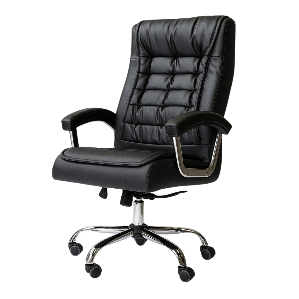 Cadeira de Escritório Executiva Presidente Ergonômica Encosto Ajustável Home Office Promoção