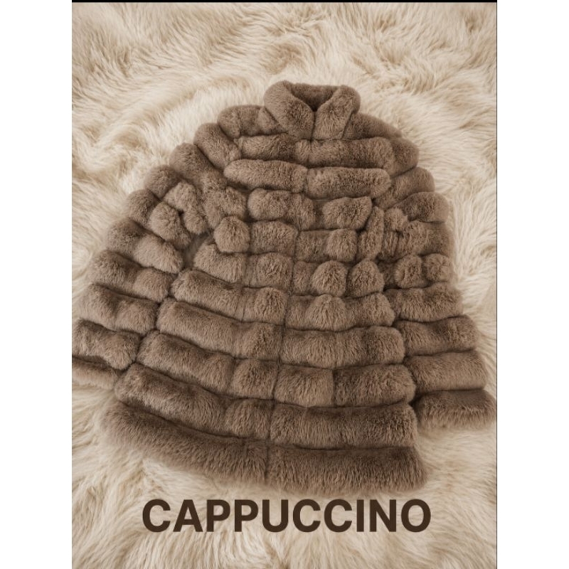 Casaco Feminino Pele Fake Puffer Gominhos Top Premium Pelúcia Macia Inverno Luxo Elegante