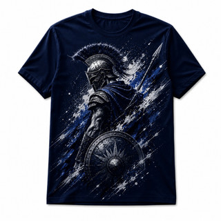 Camiseta Masculina Espartano Armadura Grega Casual Premium