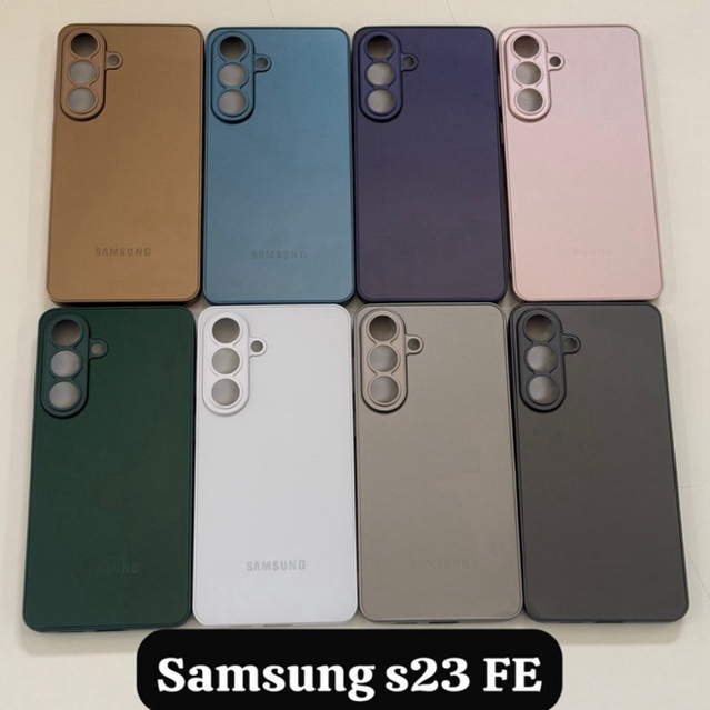 CAPA CASE CAPINHA PREMIUM P/SAMSUNG S23FE INTERIOR AVELUDADO  AG-GLASS PHONE CASE LUXO ELEGANTE MODA