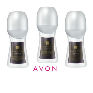 Desodorante Roll-on Avon Far Away Glamour kit com 3
