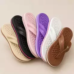 Chinelo Feminino Ortopédico com Palmilha Anatômica para Mais Conforto Chinelo Para Idoso
