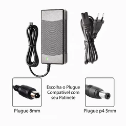 Carregador para Patinete Elétrico Xiaomi e Foston