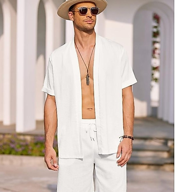 Conjunto Masculino Blusão e Shorts Duna - Moda Praia