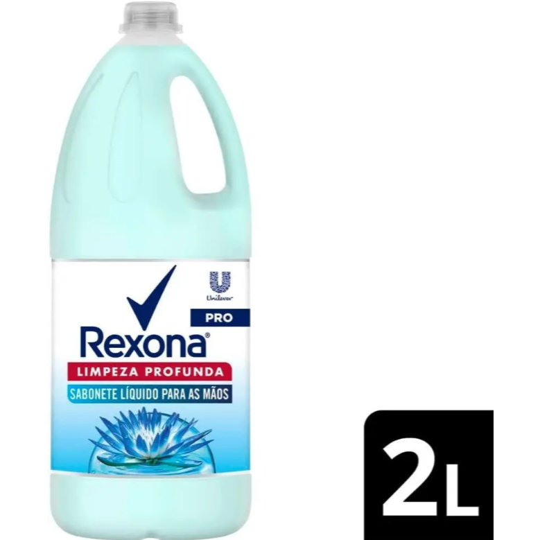 Sabonete Líquido Antibacterial 2L Rexona - Limpeza Profunda e Refrescância Prolongada