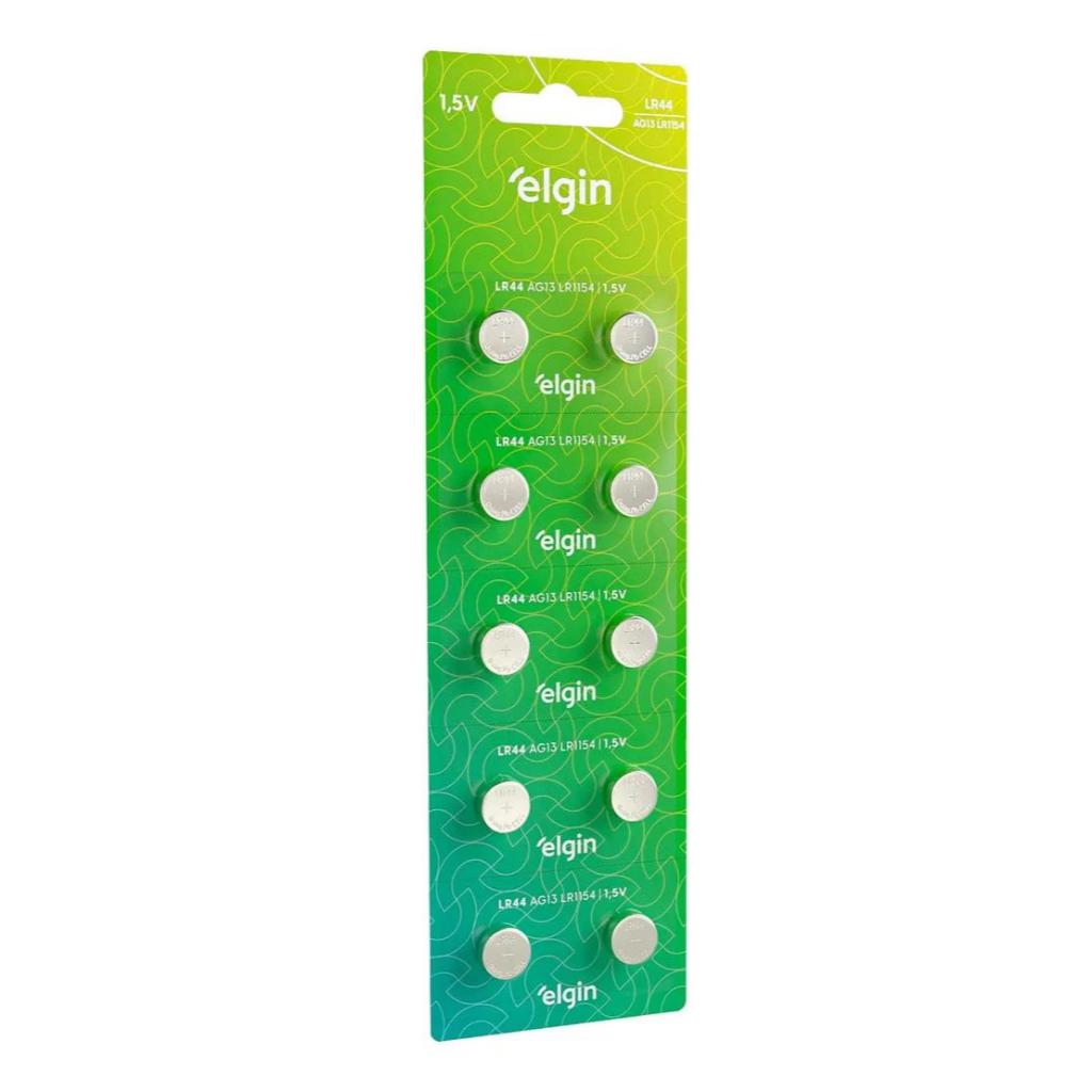 Elgin LR44 cartela com 10 unidades