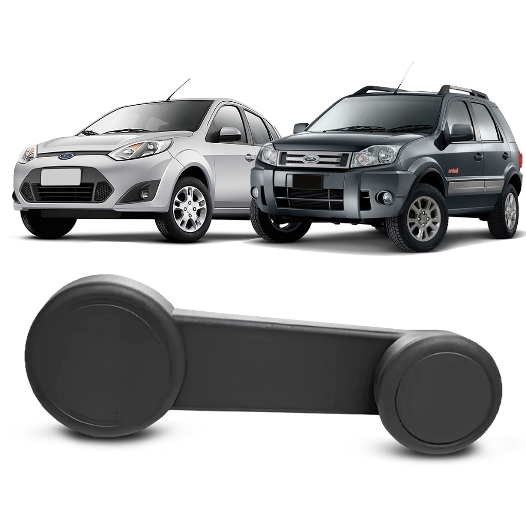 Manivela Vidro Fiesta Courier Ka 1996 a 2014 EcoSport Até 2012 Cinza