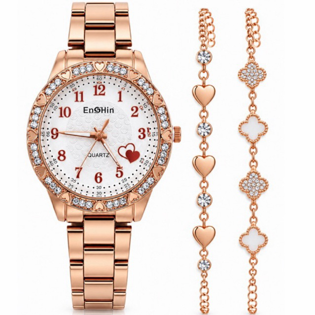 Relógio Feminino com 2 Pulseiras – Kit Completo