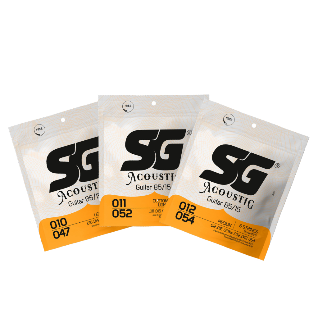 Encordoamento SG Para Violão Aço Bronze 85/15 -- 010 / 011 / 012
