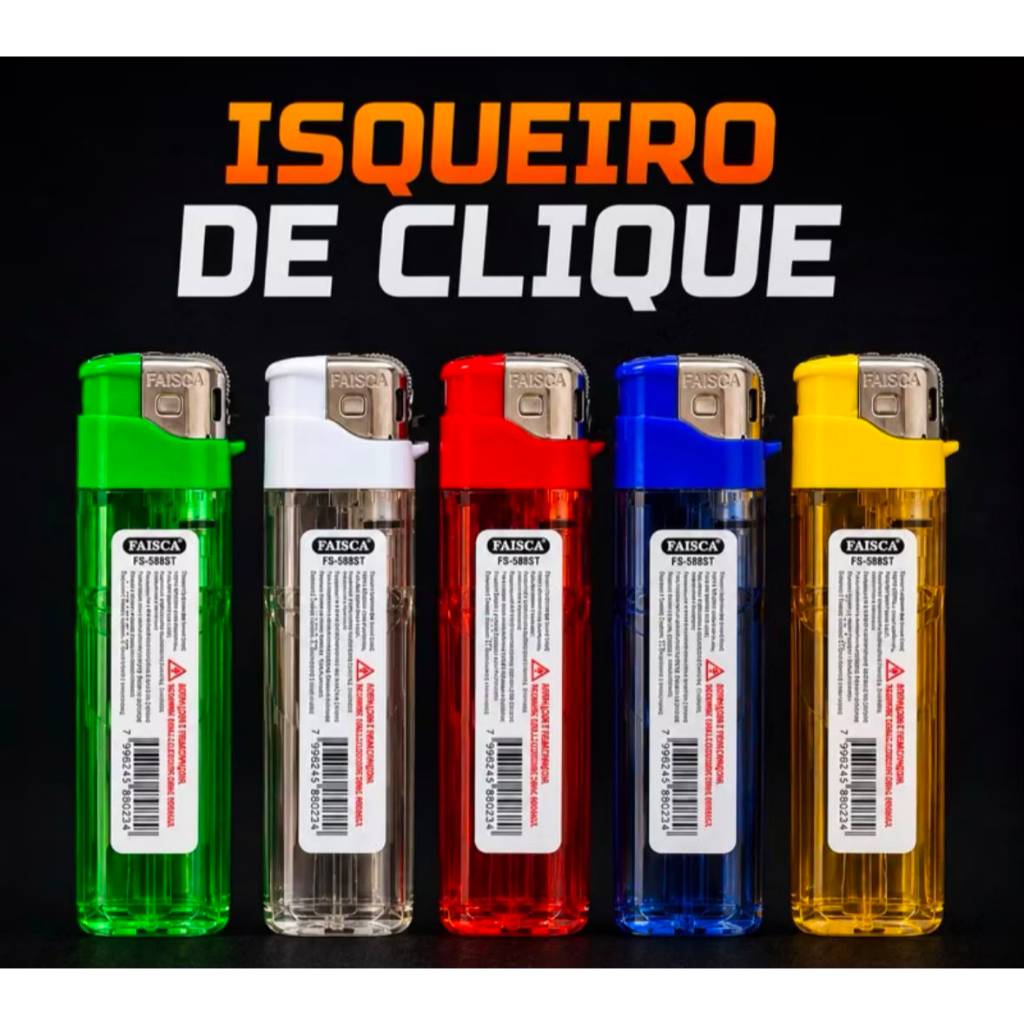 Kit Isqueiros Estampados De Clique 10/20/30 (Enviado conforme as normas da shopee) Sem Gás