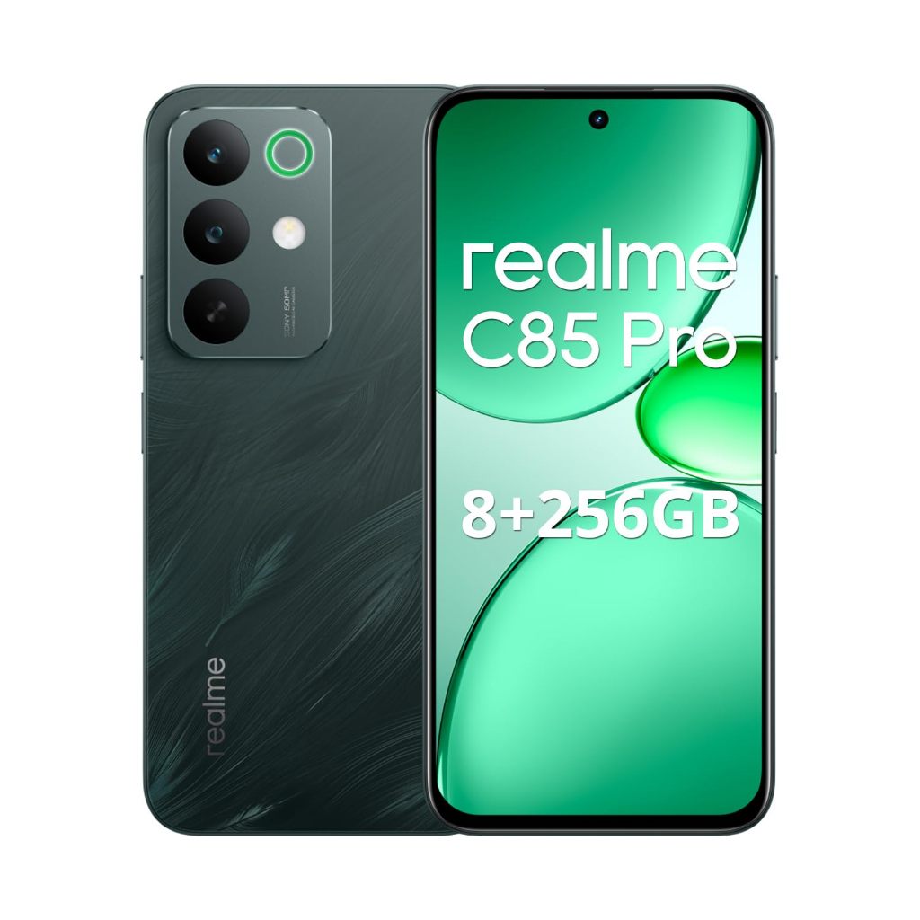 Smartphone Realme C85 5G 8GB/256GB - Tela 144Hz 6.8" e Câmera 50MP - Verde