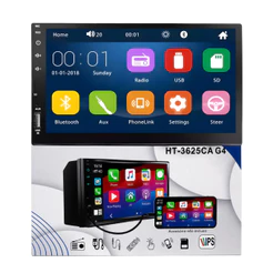Central Multimídia Mp5 7pol 2 Din Bluetooth Espelhamento