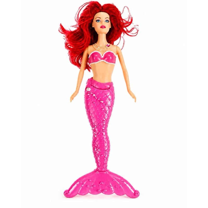 Boneca Sereia Amy 33cm com Luz na Cauda Infantil Brinquedo para Meninas