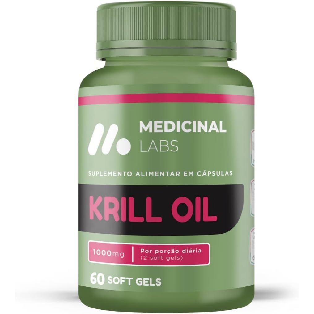 Krill Oil 1000mg 60 Softgels Medicinal Labs