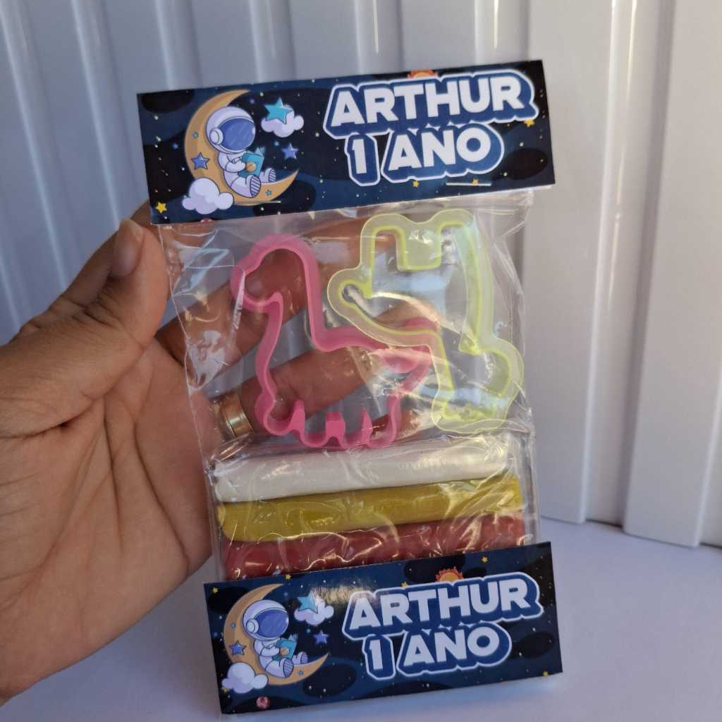 Kit Massinha Astronauta Personalizados lembrancinha de Festa Infantil de aniversário