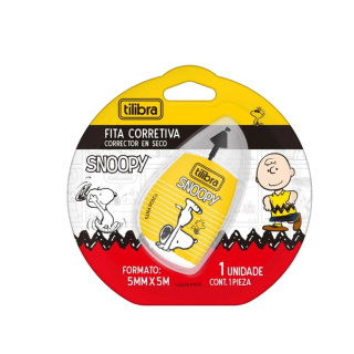 FITA CORRETIVA SNOOPY 5MM X 5M - TILIBRA