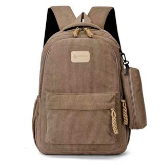 Mochila Escolar Veludo Com Estojo De Grande Capacidade Para Estudante Feminina Masculino …
