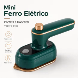 Mini Ferro De Passar Roupa A Vapor Portátil Bivolt Viagem