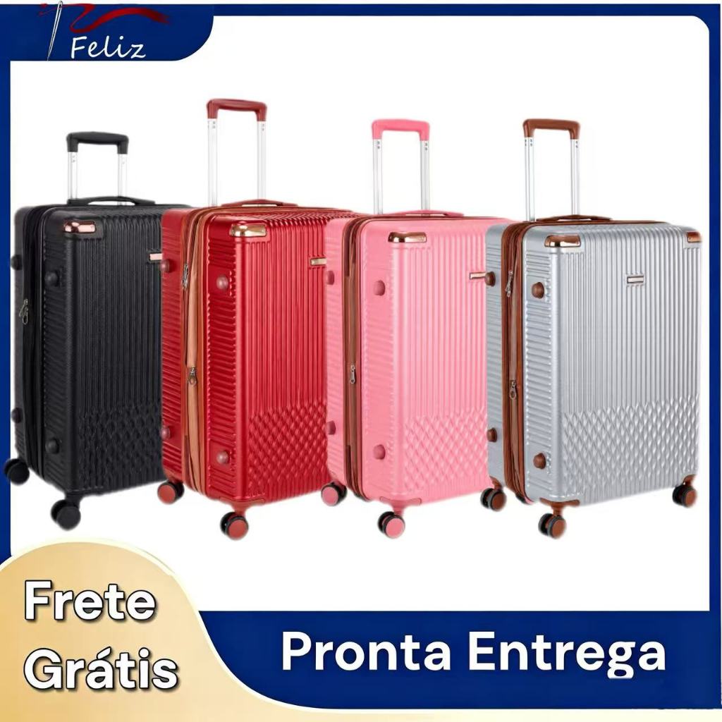 MALA GRANDE Expansível de viagem 50kg zíper duplo com rodinha REMOVIVEIS 360º Mala para viagem com senha