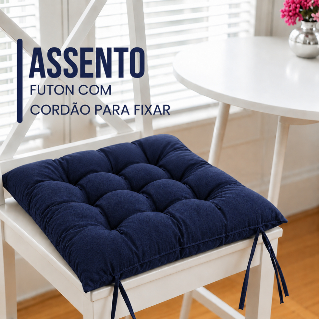 Almofada Futon 40x40 cm Oxford Colorido Almofada para cadeira