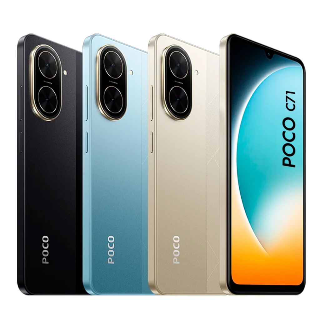 Celular Smartphone Xiaomi Poco C71 4G Tela 6.88" Bateria 5200 Mah 128GB 64GB Dua