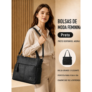 TOMI MITO Bolsa Feminina Grande para Escritório e Rotina com Alça de Ombro Bolso Frontal …