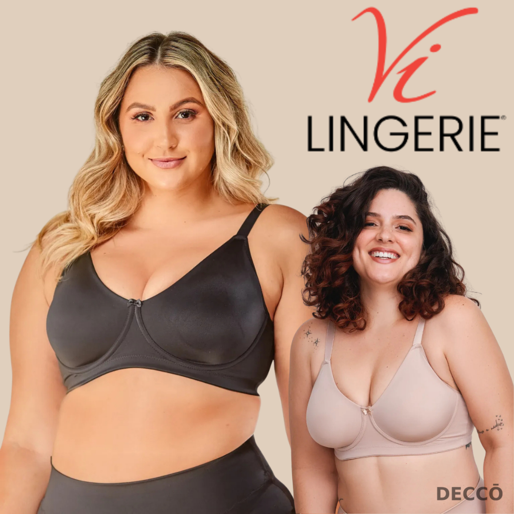 Sutia Plus Size Sustentação Vilingerie Com Aro Moldado Duplo Alca Larga Conforto