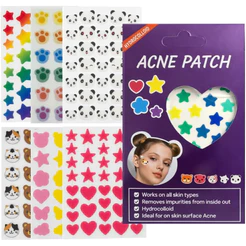 Adesivo Seca Espinha, AntiAcne, Colorido Diversos Modelos, Hidrocolóide Premium, Dia/Noite Secativo