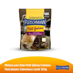 Fleischmann Mistura para Bolo Petit Gateau 350g Sachê