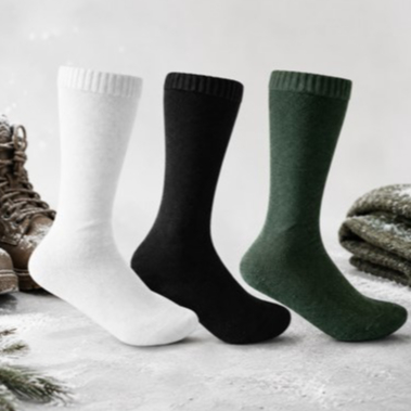 Meia Militar Cano Longo Verde, Branco ou Preto Ideal para Coturno e Atividades com Bota
