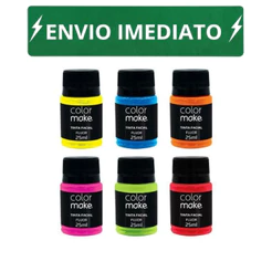Tinta Líquida Flúor (neon) - Colormake 35ml - ENVIO IMEDIATO FESTA MAQUAGEM ARTISTICA