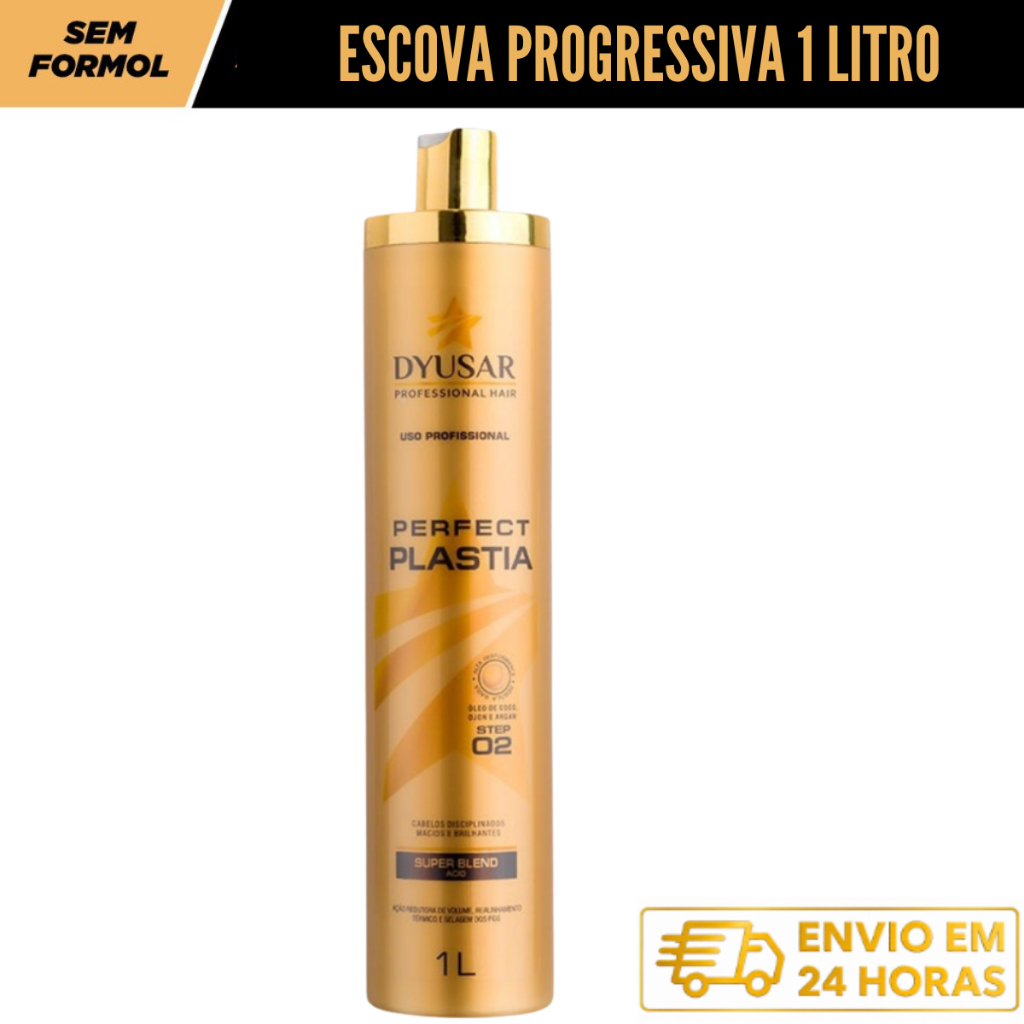 Escova Progressiva Sem Formol Profissional Perfect Plastia DYUSAR 1 litro