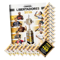 Libertadores 2026 Álbum Capa Mole+60 Envelopes(300 Figurinhas/60 Cards) - Oficial Panini