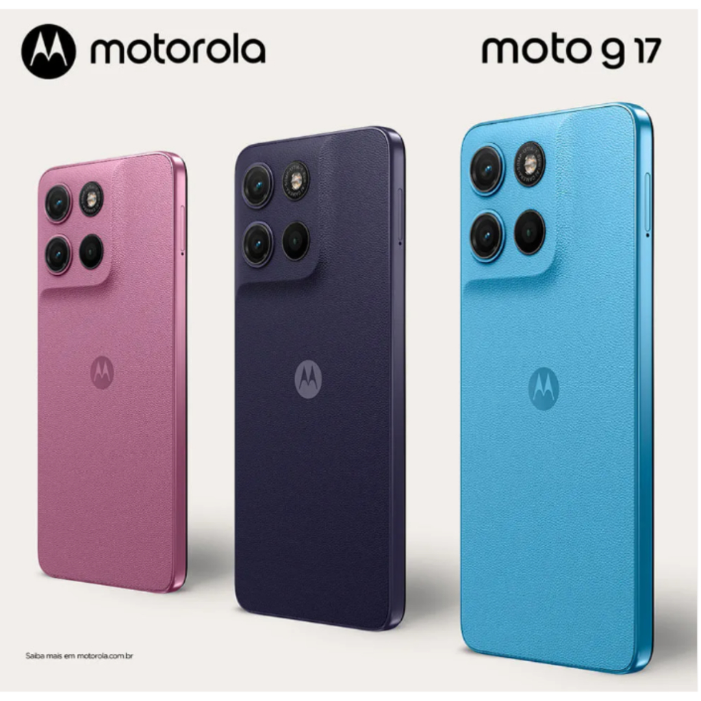 Smartphone Motorola Moto G17 4G 128GB 4GB RAM Tela Imersiva Câmera com IA Bateri