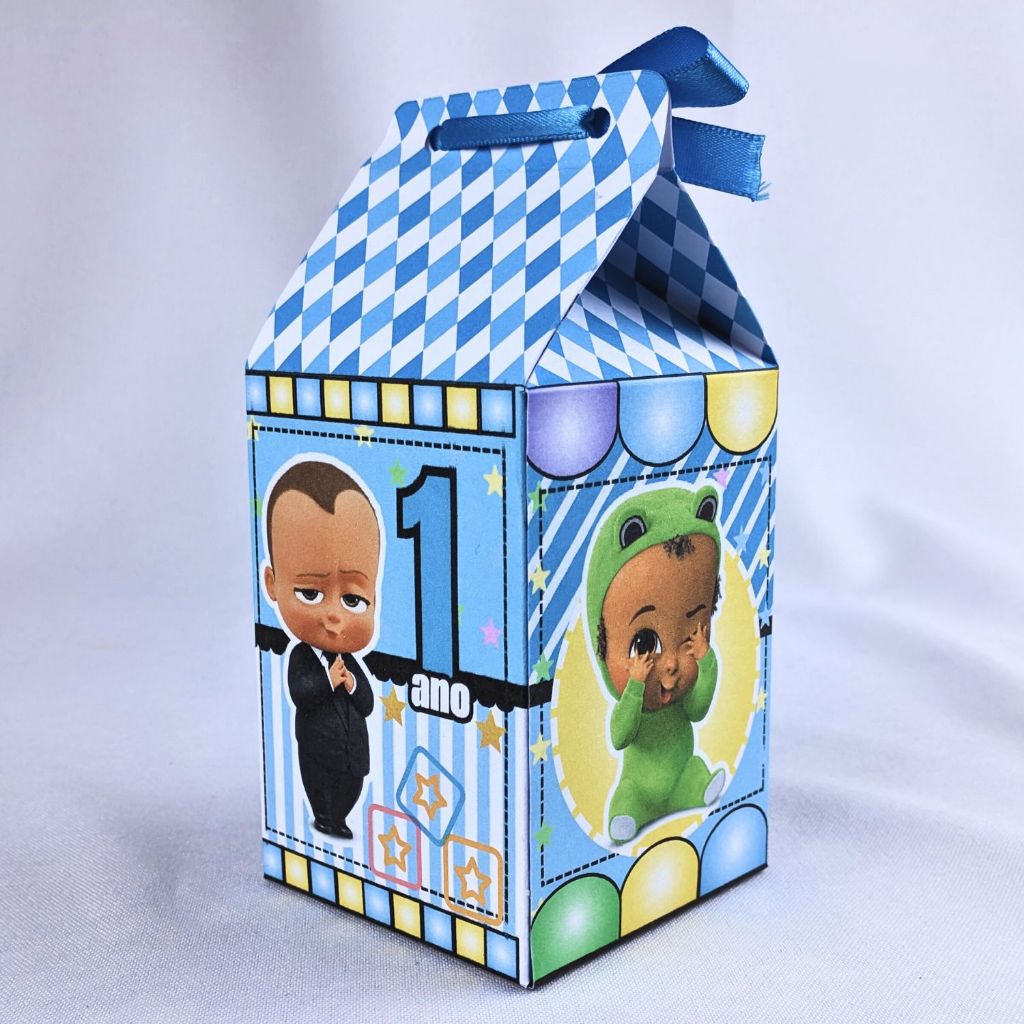 Kit 10 a 45 Caixinha Milk Poderoso Chefinho Moreno Personalizada de Papel Offset 180g