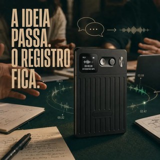 Gravador de Voz IA Profissional Inteligente Portatil Longo Alcance Discreto Disfarçado Espião Aula