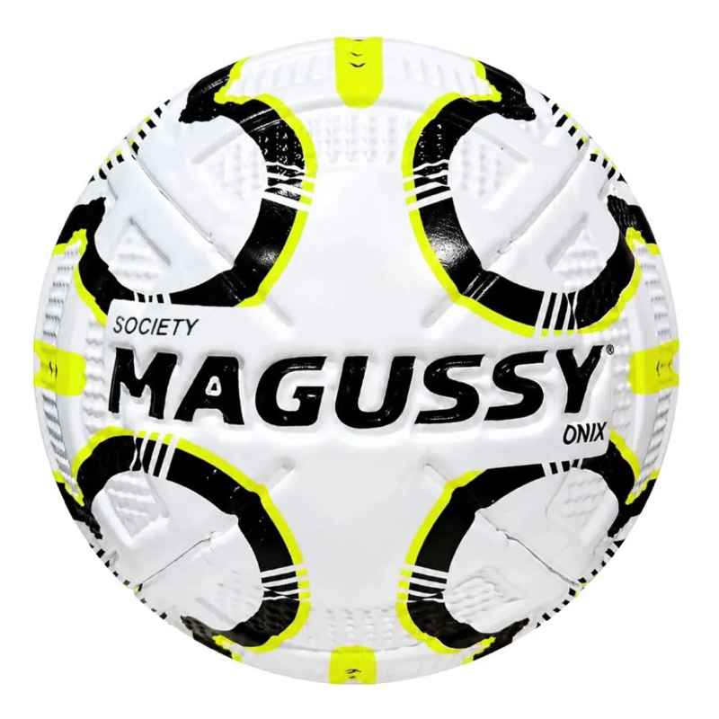 Bola Futebol Society Magussy Onix Costurada PVC Profissional Treino e Jogo
