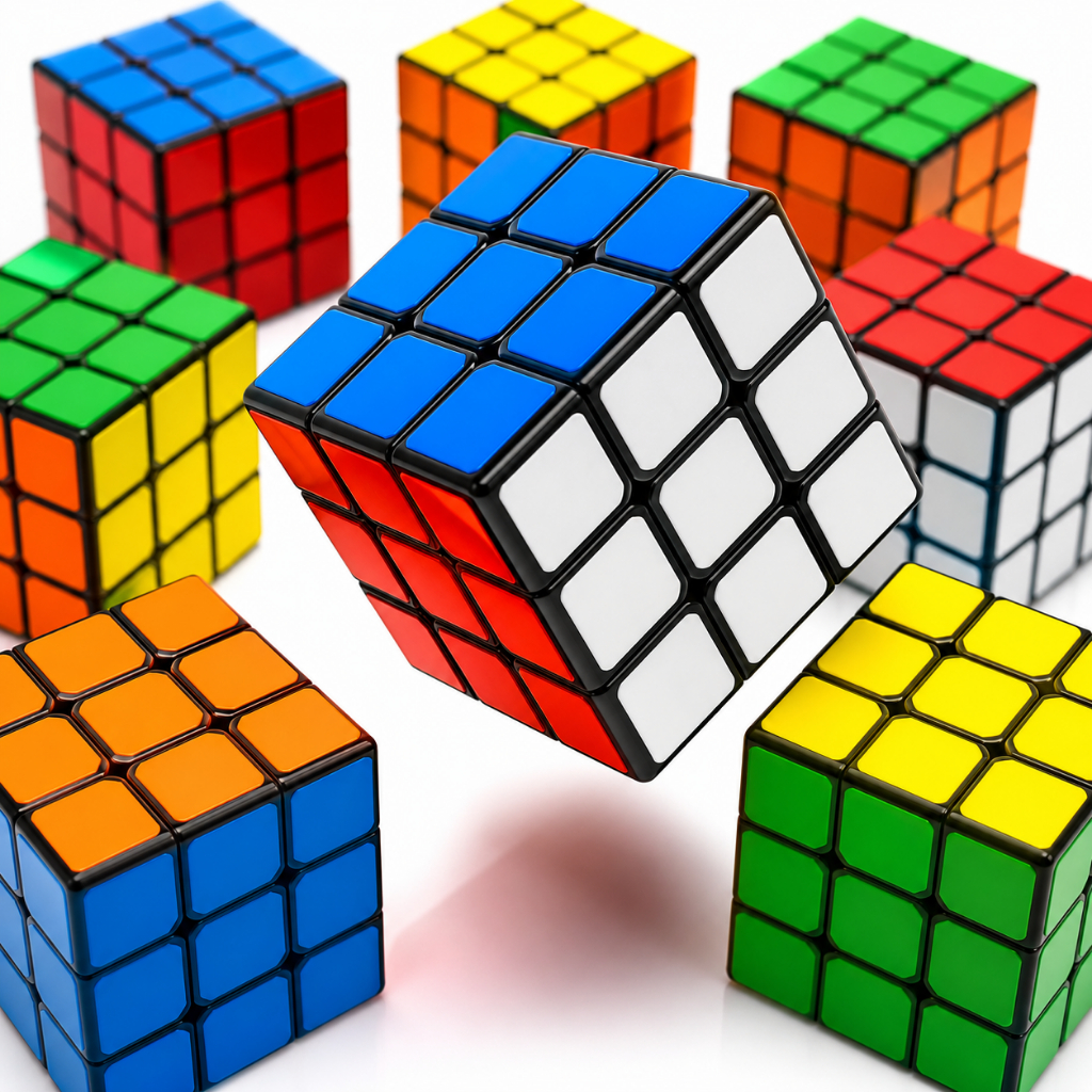 Cubo Mágico 3x3 5x5x5cm Pequeno Infantil Lembrancinha Festa e Brinde
