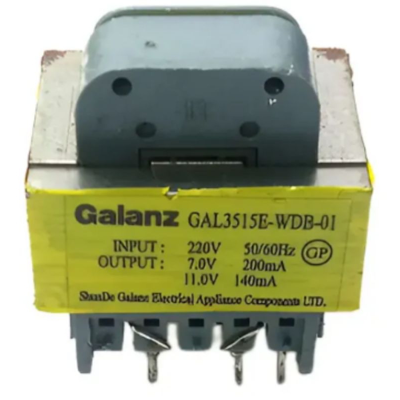 Transformador GALANZ para Placa de Microondas 220 VOLTS (LER DESCRIÇÃO)