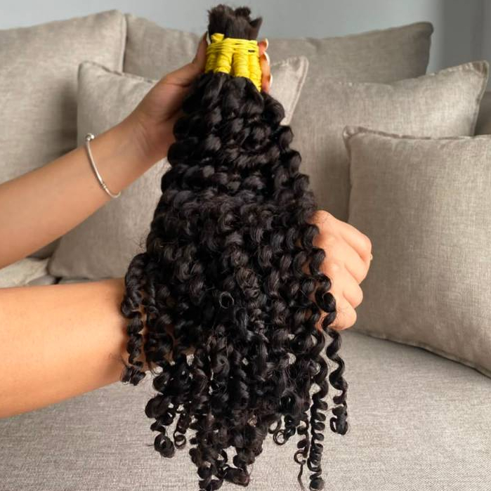 Cabelo Humano Cacheado Tipo 2 Curvatura Fechada a partir de 50G Cachos Permanentes Mega Hair