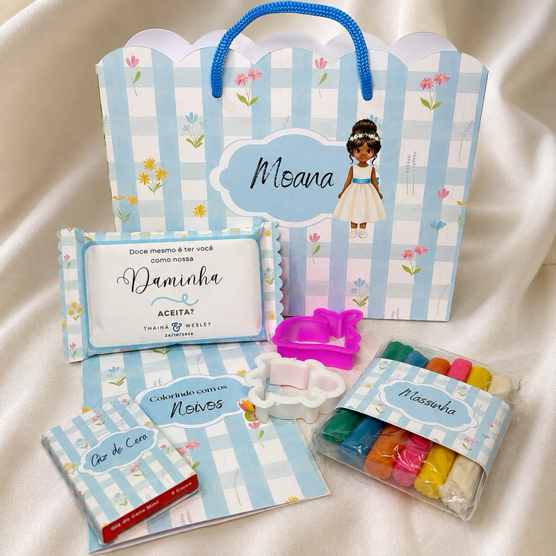 Convite para daminha e/ou Pajem de casamento/ Sacola infantil — imagem 2 de 2