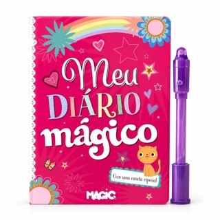 Diário Mágico Infantil Com Caneta de Tinta Invisível 48 Páginas