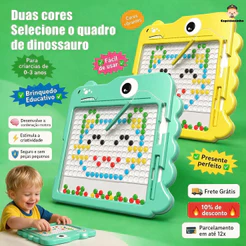 Lousa Mágica Caneta Magnética prancheta Infantil Educativo Autismo Cartelas 20 Desenhos