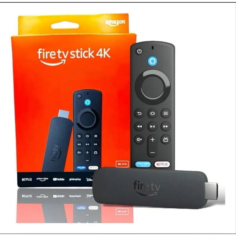 Amazon Fire Tv Stick 4k 2ª geração wi-fi 6 Alexa e comandos de TV