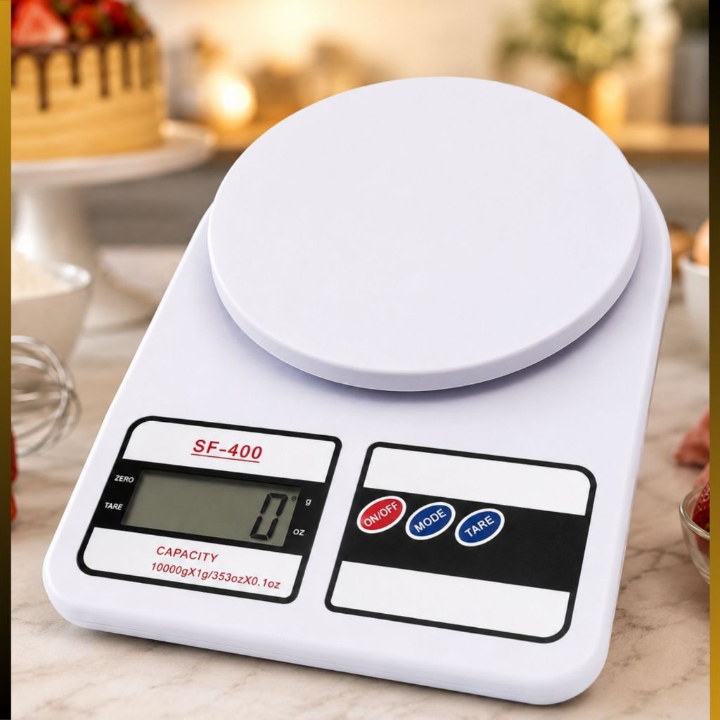 Balança Digital De Cozinha Alta Precisão 10kg Confeitaria Dieta Marmita Fitness SF-400 - Kit 1, 2 ou 3 Unidades